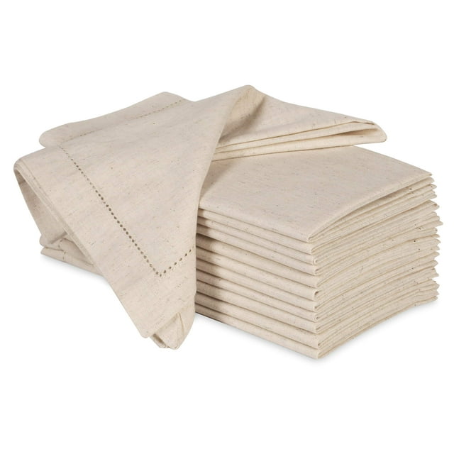 Servilletas de tela Ramanta Home 20 x 20 cm 12 unidades Algodón y lino