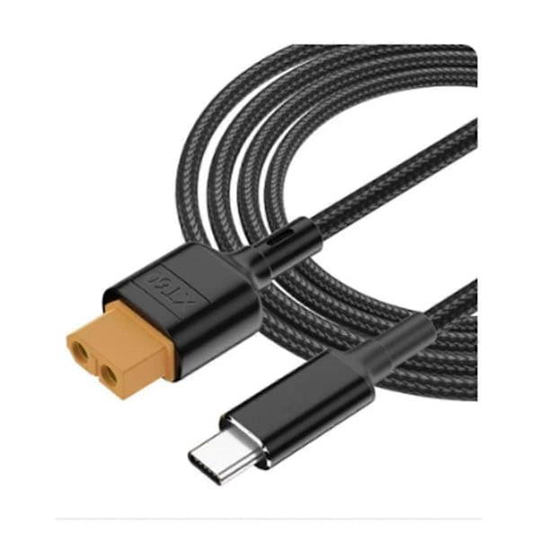 USB-C Type-C to XT60 Charging Cable PD 100W 20V/5A Charging Cable for Tool Set Kitrc M7 M6 M6D M8S Charger, Solar Panel.
