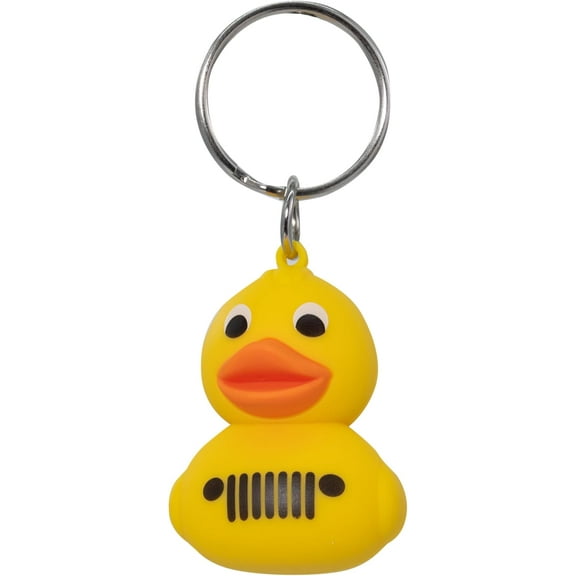 Plasticolor Key Chain, Jeep Rubber Duck with Grill PVC Key Chain