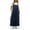 Navy, variant on WellSize Plus Size Jumpsuits for Women Adjustable Straps Loose Overalls Long Rompers With Pockets
