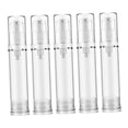 thumbnail image 1 of 5 piezas, botellas de bomba cosmética , recipientes reutilizables de biberón de viaje transparente Tamaño de viaje Dispensadores de bomba para , 15ml 15 ml, 1 of 8