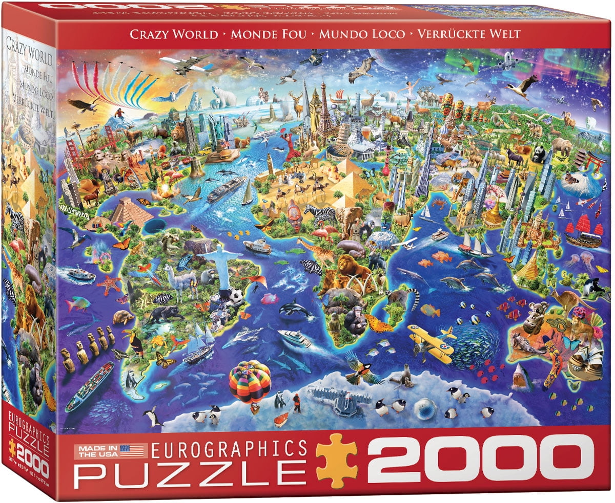 1630 TREFL 27095 2000 TEILE PUZZLE A New Land and Water Map of the Entire Earth 