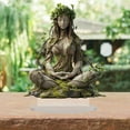 thumbnail image 4 of Tree Man Fairy Garden Stakes, 2D Acrylic Tree Man Fairy Earth Goddess Statue Whimsical Garden Stakes Decor, Bohemian Goddess Statue, Ground Insert Flower Pot Decoration for Yard Lawn F, 4 of 6