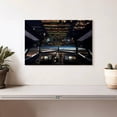 thumbnail image 2 of Elephant Stock Plane Cockpit Controls Wall Art - Horizontal Canvas Wall Art - Home Office Wall Decor - Transportation Canvas - Black And Gray Decor - 12" x 8", 2 of 8