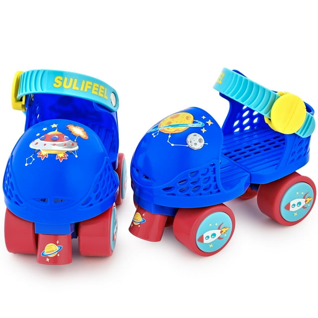 Patines SULIFEEL para niños con cuádruple ajustable para niños de 2 a 5 años