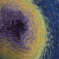 thumbnail image 2 of YarnArt Flowers Moonlight Glitter Cotton Yarn - 1093 Yards Rainbow Crochet - Color 3257, 2 of 6