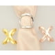 thumbnail image 3 of 2 Piezas de Broche de Clip Bufanda Suave en apariencia de Cruz para Dama Mujer, 3 of 9