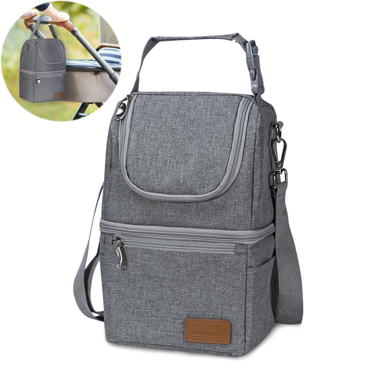 Momcozy Diaper / Breast Pump Backpack Bag Gray