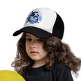 thumbnail image 3 of PAYOHTO Kids Cute Whales Ocean Watercolor Baseball Hat Back Adjustable Mesh Breathable Hats Black Trucker Cap Outdoor Fishing Sun Caps for Boys or Girls ages 4-10, 3 of 9
