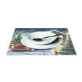 thumbnail image 3 of Ryvnso Placemats Set of 4 Vintage Truck Christmas Dining Mats Heat-Resistant Non-Slip Washable Table Mat, 3 of 8