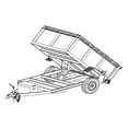 thumbnail image 2 of The Trailer Parts Outlet - AD08 - 8' x 5' Dump Bed 3.5K DIY Master Plan TK Trailer Kit, 2 of 2