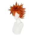 thumbnail image 2 of Peluca Corta Spiky Naranja con Flequillo para Hombre - Hinata, 2 of 7