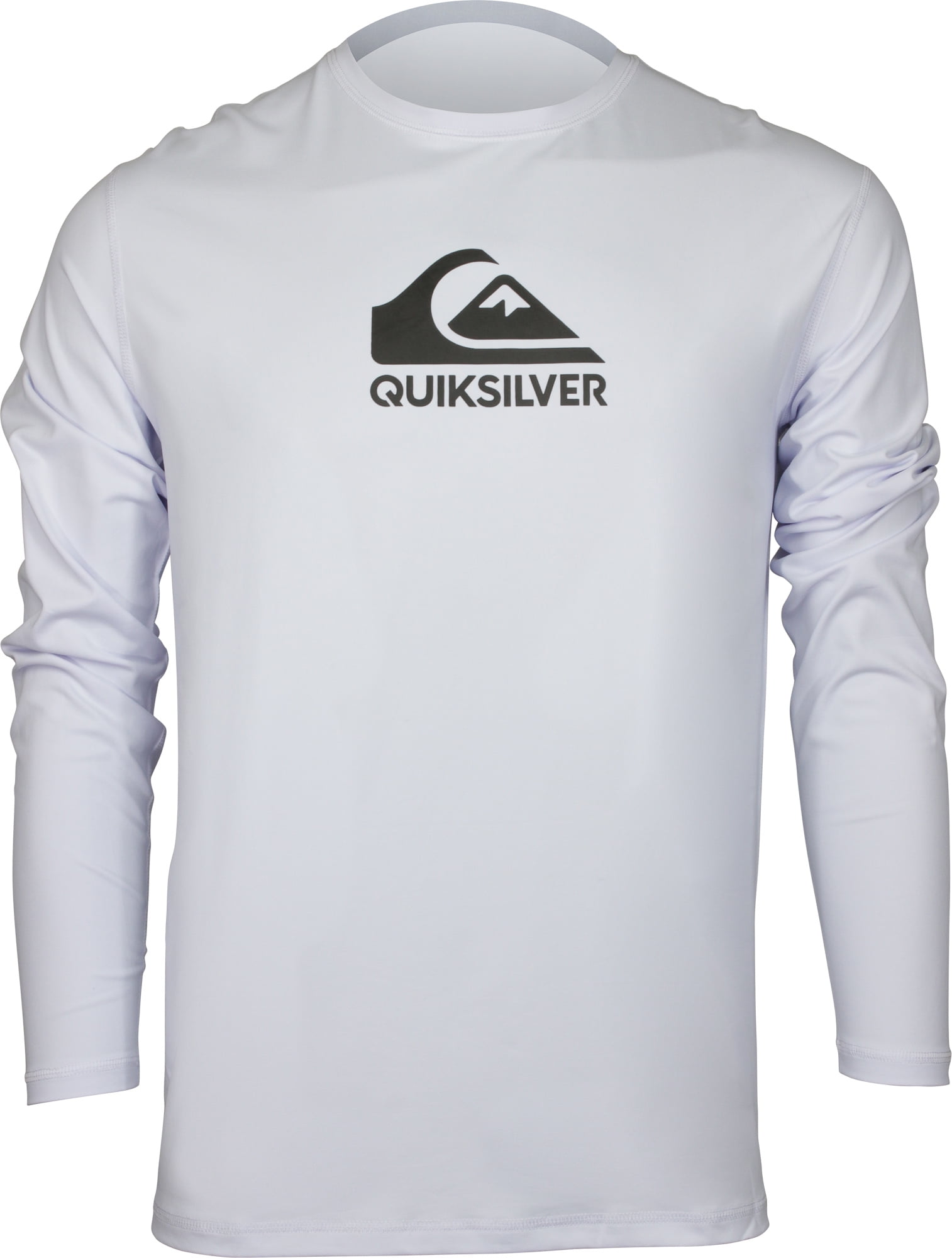Quiksilver Mens Solid Streak Loose UPF 50+ LS Surf Tee Shirt White
