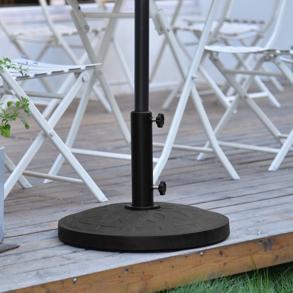 Westin Trends Round Resin Concrete Patio Umbrella Base Stand with