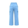 thumbnail image 3 of StSilkitty Cargo Pants for Boys Girls Elastic Waist Straight Leg Sweatpants Athletic Running Hiking Sweat Pants with Pockets, 3 of 9