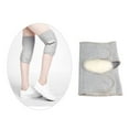 thumbnail image 3 of Aloha 2pcs Thicken Knee Support Elastic Weave Sleeves Wool Kneecap Warm Kneepad for Sports Cycling Size XL (Gray), 3 of 8