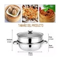 thumbnail image 4 of Olla De Acero Inoxidable, Vaporera De Cocina 2 Capas plata, 4 of 4