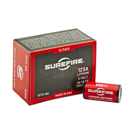 SUREFIRE 123A HIGH PERFORMANCE CR123A 3V LITHIUM STICK (Best 123a Battery For Flashlight)