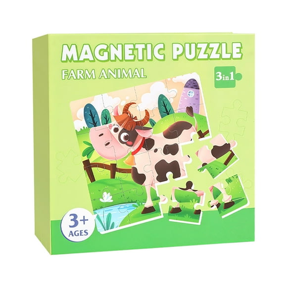 Green Advanced Magnetic Puzzle For Children Aged 3 To 6 Puzzle Thinking Toys Logic Training Magnetic Board Puzzle