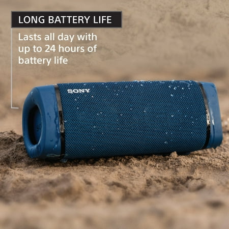 Sony - SRS-XB33 Portable Waterproof & Rustproof Speaker with USB Charging Port - Light Blue
