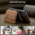 thumbnail image 4 of Case for Samsung Galaxy S22, Detachable Magnetic Wallet Credit Card Cash Slot Case Support Wireless Charging Functional Stand Compatible with MagSafe Cover For Samsung Galaxy S22,Brown, 4 of 12