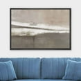 thumbnail image 2 of wall26 Framed Canvas Print Wall Art Minimal Brown Watercolor Pastel Paint Strokes Abstract Shapes Illustrations Modern Art Decorative Contemporary for Living Room, Bedroom, Office - 16x24 Black, 2 of 5