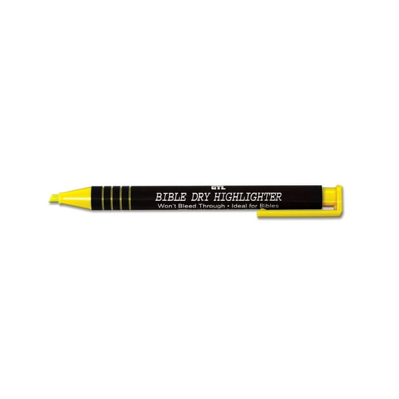 G.T. Luscombe Company, Inc. Enlumineurs Secs Bible Jaunes / Sans Trace Écologique Enlumineurs Secs Rechargeables / Sans Aiguisage / Sans Bavure Ni Décoloration / Couleur Vibrante / Lot de 12 Jaune