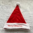 thumbnail image 1 of Ganfancp Christmas Decoration Supplies High Grade Christmas Short Plush Hat Christmas Supplies Adult Christmas Hat Party Dress Up Ofertas Del Día 1X Gorro de Navidad con Letras Rojas, 1 of 6