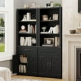 thumbnail image 2 of Vabches 67" Tall Bookcases with Drawer and Doors, 5-Tier Farmhouse Bookshelf, Bookcase for Living Room Home Office, 2 of 7