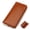 Brown, variant on TAZAG women's genuine leather long wallet waxed cowhide leather men's clutch