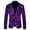 Q-Purple, variant on Men's 3D Sequin Suit Mens Linen Suit Printed Pocket Lapel Button Men Suite Up Suit Style Tan Suits for Men Three