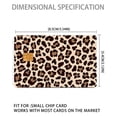 thumbnail image 4 of Brown Leopard Pattern Card Skin Sticker,Waterproof Bank Card Skin Cover,Personalized Stocking Stuffers Gift 4 Pack, 4 of 7