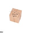 thumbnail image 3 of Caja de papel Kraft para dulces con forma de Mini almohada, Cajas de Regalo de boda con cinta y etiquetas de agradecimiento para suministros para fiesta en casa, 10 Uds., 3 of 5