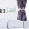 thumbnail image 4 of Juego de 2 alzapaños para cortinas de metal brillante con diseño grabado, hebillas para cortinas, alzapaños para cortinas de ventana, 4 of 5
