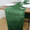 thumbnail image 3 of Efavormart 12" x 107" Hunter Green Premium Velvet Table Runner For Wedding Party Decor, 3 of 6