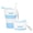 Blue, variant on 15oz/450ml Silicone Collapsible Travel Coffee Mug, Leakproof Foldable Reusable Water Cup with Straw & Insulated Sleeve, Dishwasher Safe for Office Camping Car Home