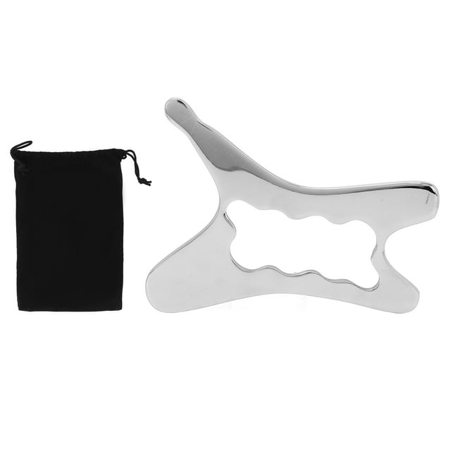 Herramienta Gua Sha Tabla de raspado de acero inoxidable Herramienta de masaje para raspado de tejidos blandos para pies, tobillos y piernas