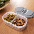 thumbnail image 1 of Boovnll Rangement Maison, Double Réservoir Alimentaire Scellé pour Grains Bonbons Épices avec Couvercle, Rangement, Organisation et Organisation, 1 of 2