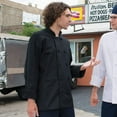 thumbnail image 3 of Uncommon Threads 0427-2503 Classic Knot with Mesh Chef Coat in White - Medium, 3 of 5
