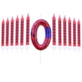 thumbnail image 1 of Juego de velas con estampado temático Números 0-9 + 12 velas Velas decorativas para hornear cumpleaños, 1 of 5