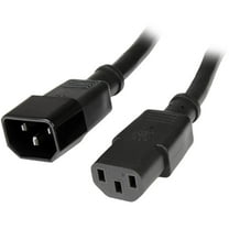 StarTech 6' 14 AWG C14 to C13 Computer Power Cord Extension Cable