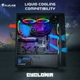 thumbnail image 2 of HAJAAN CYCLONIA Gaming Tower PC - Liquid Cooled - Intel Core i9 10850K Upto 5.2 GHz - RTX 3070 8GB GDDR6 - 64GB DDR4 - 1TB SSD - 4TB HDD - Windows 11 Pro - Keyboard Mouse Headset, 2 of 5