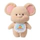thumbnail image 1 of Muñeco de peluche de ratón adorable para niños, juguete para abrazar, decoración del hogar Marrón claro, 1 of 9