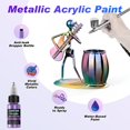 thumbnail image 3 of Kit de pintura con aerógrafo X ARTY HUB Metallic de 36 colores con accesorios, 3 of 6