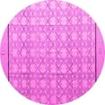 thumbnail image 1 of Ahgly Company Indoor Round Abstract Pink Modern Area Rugs, 6' Round, 1 of 4