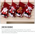 thumbnail image 4 of Wosthever Copo de nieve Medias navideñas Embalaje de regalo Caramelo Papá Noel Elk Bear Goodie Bag Colgante Tamaño mediano Showcase Mall Kits de decoración para fiestas Muñeco de nieve Wosthever HA069611-02, 4 of 6