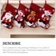 thumbnail image 2 of Cateissary Copo de nieve Medias navideñas Embalaje de regalo Caramelo Papá Noel Elk Bear Goodie Bag Colgante Tamaño mediano Showcase Mall Kits de decoración para fiestas Muñeco de nieve Cateissary HA069611-02, 2 of 6