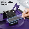 thumbnail image 6 of ELEHOLD Case for Apple iPad Pro 11 2022/2021/2020/2018/air4 10.9/air5,Soft TPU Rugged Durable Case with 360° Rotating Hand Strap & Foldable Hidden Stand & Pencil Holder,Purple, 6 of 11