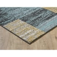 thumbnail image 3 of Rectangle Natalie Blue Geometric 8 ft. x 10 ft. Area Rug for Entryway, Living Room, Dinning Room, etc., 3 of 4