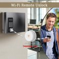 thumbnail image 4 of Caja de seguridad con llave, soporte de pared, capacidad para 16 teclas, Bluetooth, Wi-Fi, 4 of 7